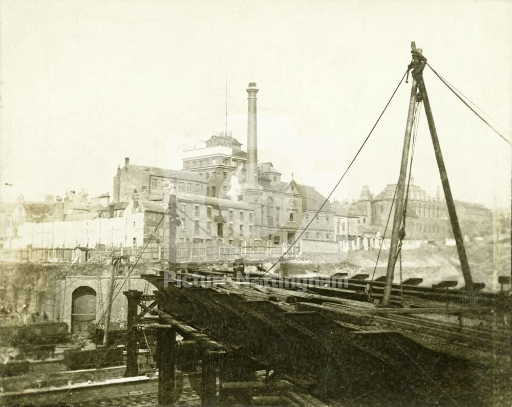 Victoria Station, during construction c 1894-8