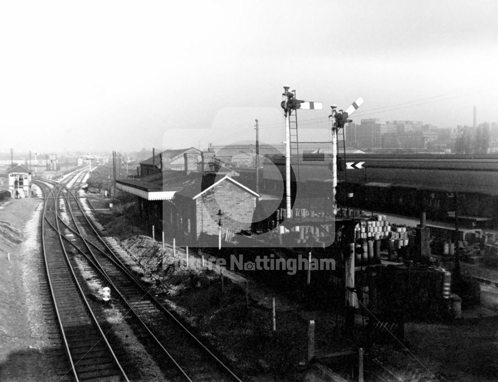 Radford Railway Station, Ilkeston Road, Radford, Nottingham, 1966