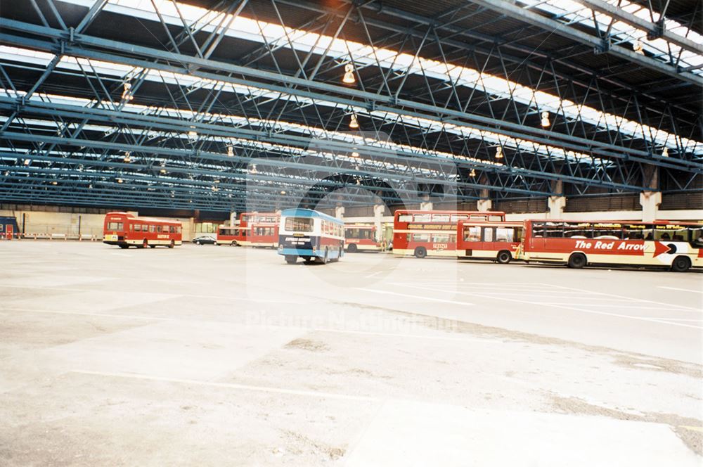 Victoria Centre Bus Station - west side looking south from the bus entrance