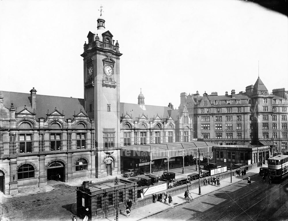 Victoria Railway Station and the Victoria Station Hotel, Milton Street, Nottingham, 1930