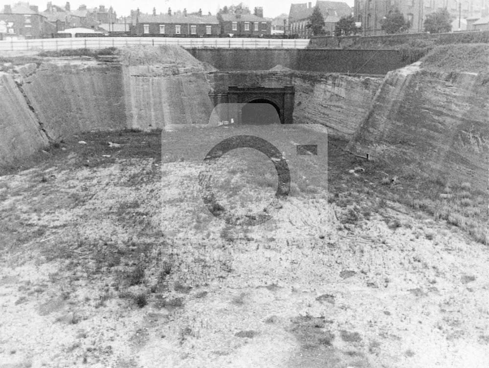 Victoria Railway Station cutting and tunnel - after demolition