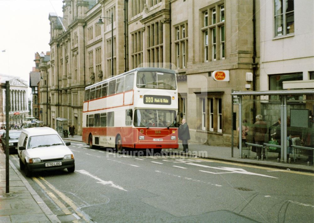 A Nottingham City Transport 'Park and Ride' bus