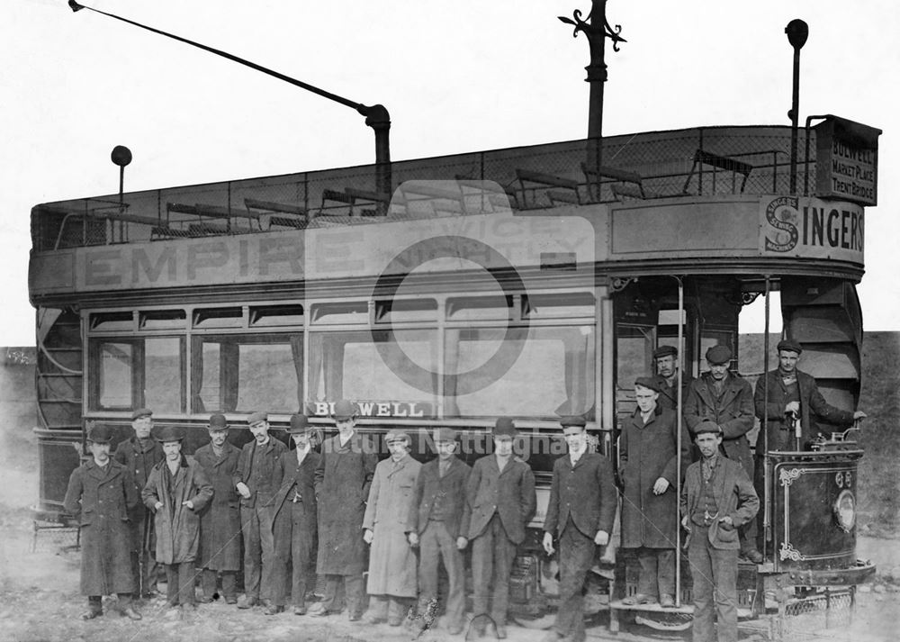 Tram at Bulwell Tram Depot