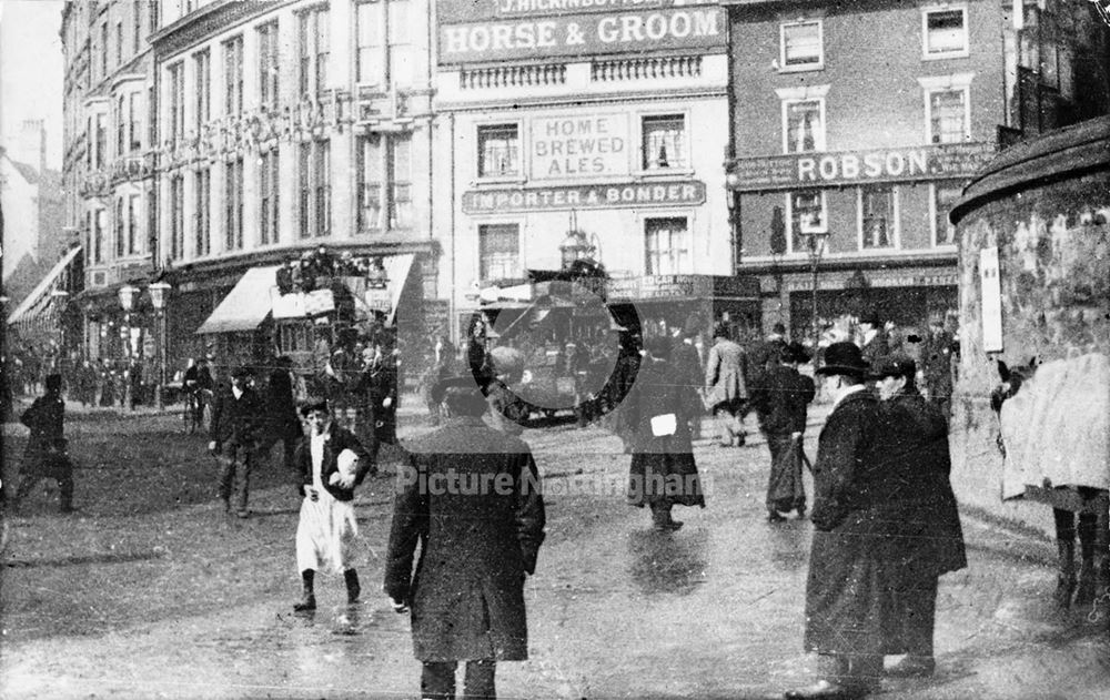 Horse bus and horse tram terminus, St Peter's Square