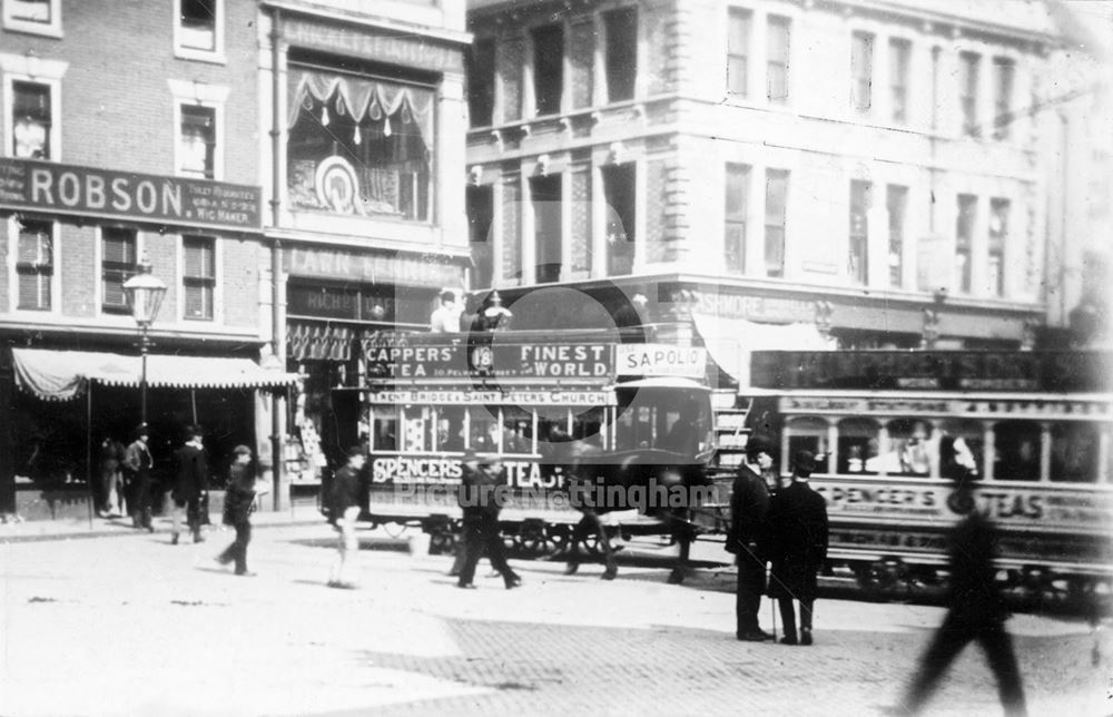 Horse bus and horse tram terminus, St Peter's Square