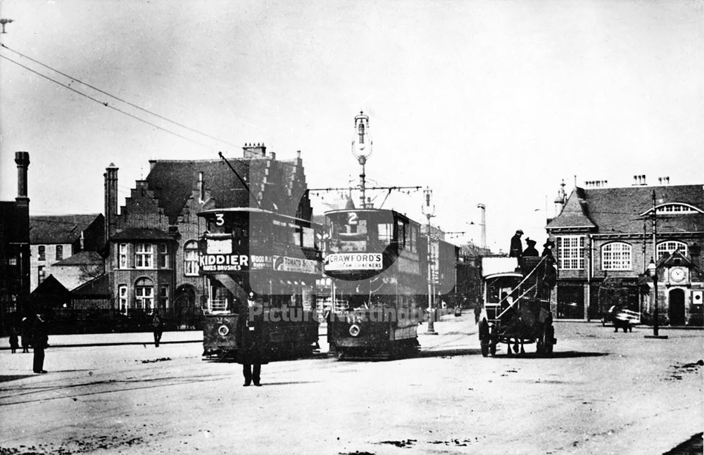 Approaching the tram terminus at Trent Bridge