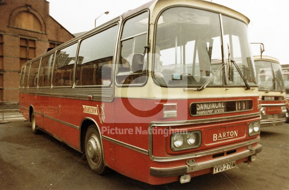 A Barton's Leyland Leopard bus waiting on the coach park (formerly Huntingdon Street Bus Station)