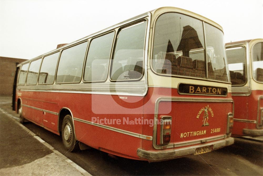 A Barton's Leyland Leopard bus waiting on the coach park (formerly Huntingdon Street Bus Station)