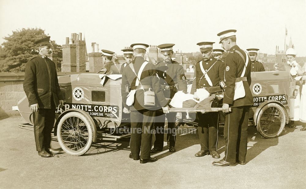 Campion Brothers motor cycle ambulances