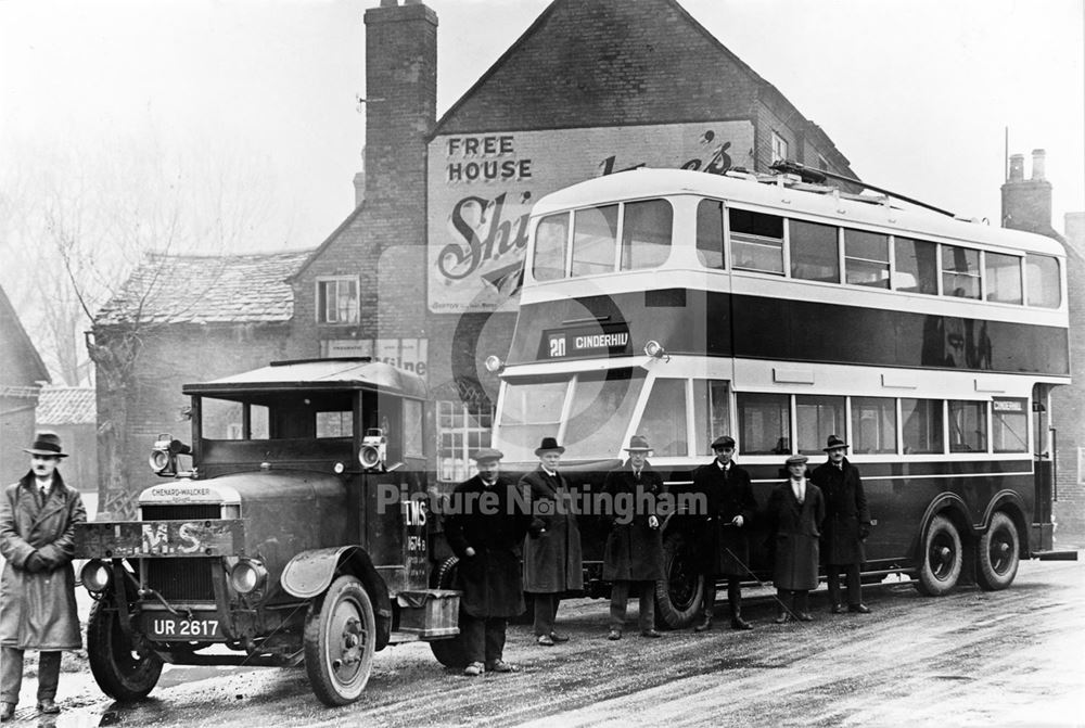 Delivery of a new Nottingham Corporation Trolley Bus - 1933