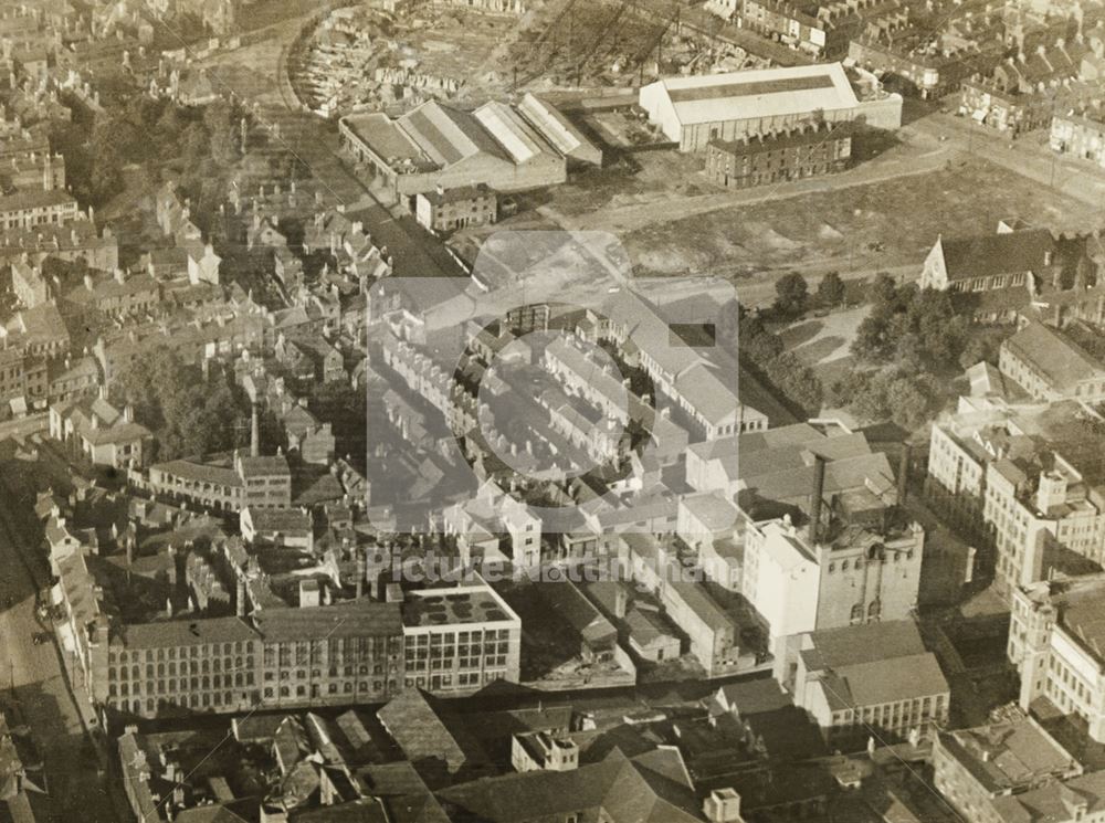 Aerial view of the Carter Gate Tramway Depot