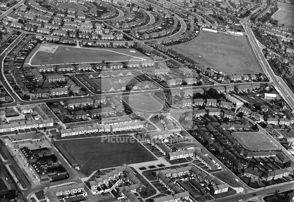 Aerial view of the Helston Drive area, Broxtowe