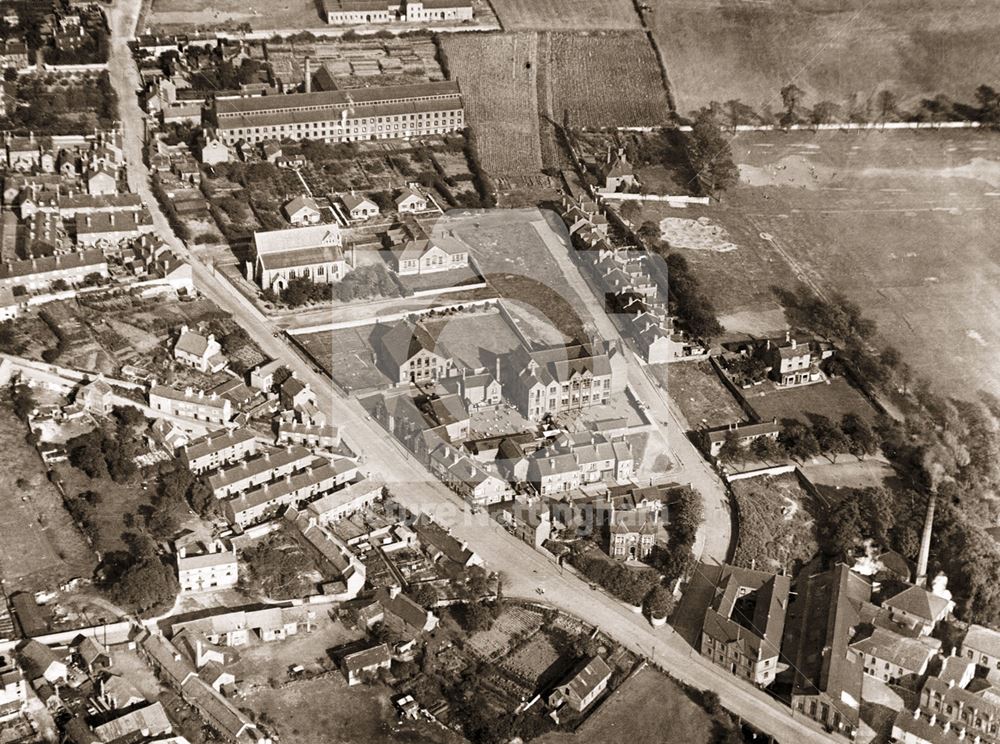 Aerial view of the Arnold Road area, Basford c 1927