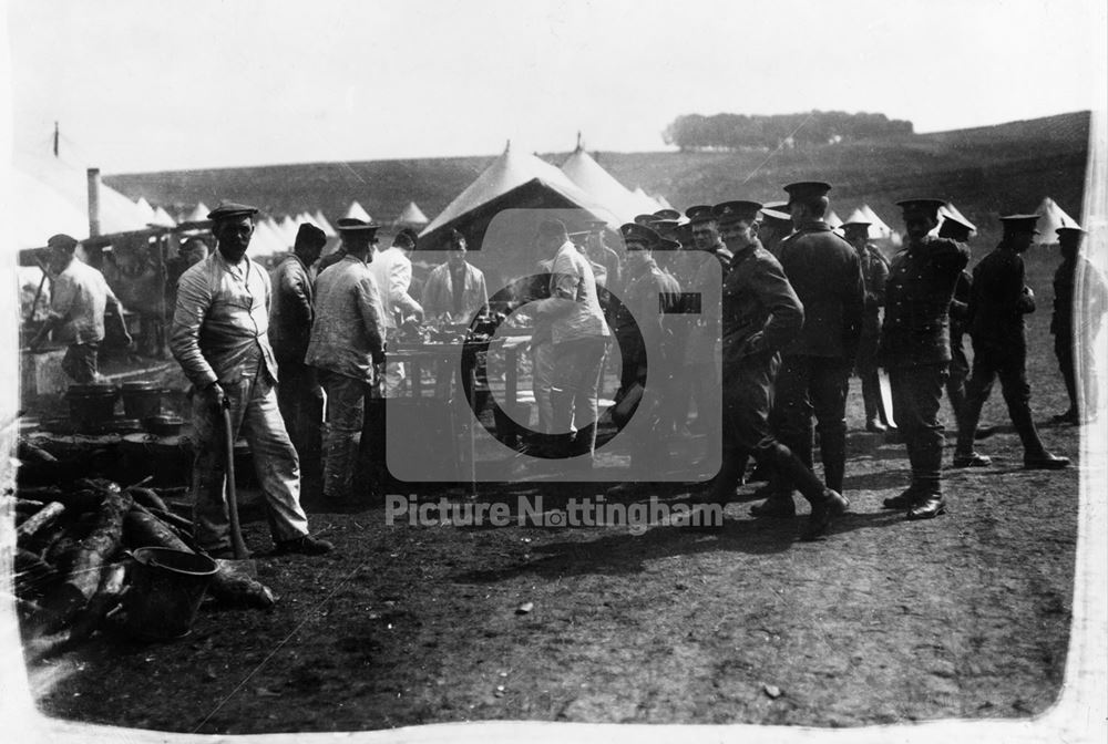 Sherwood Foresters, North Midland Divsion Camp, Shallow Grange Farm, HIndlow, 1910