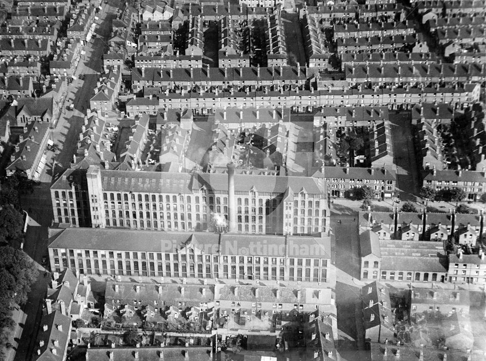 Aerial view of Radford Boulevard and Hartley Road