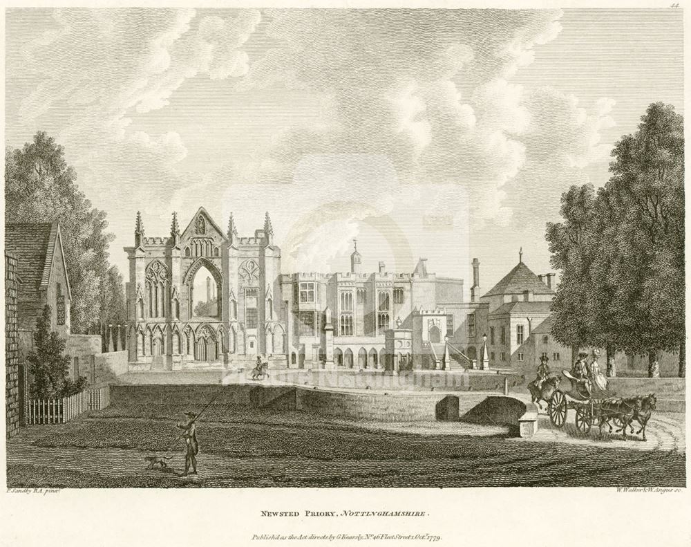 West aspect of Newstead Abbey