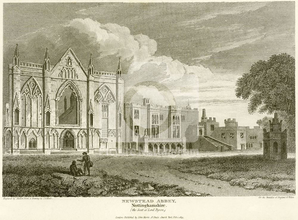 West aspect of Newstead Abbey