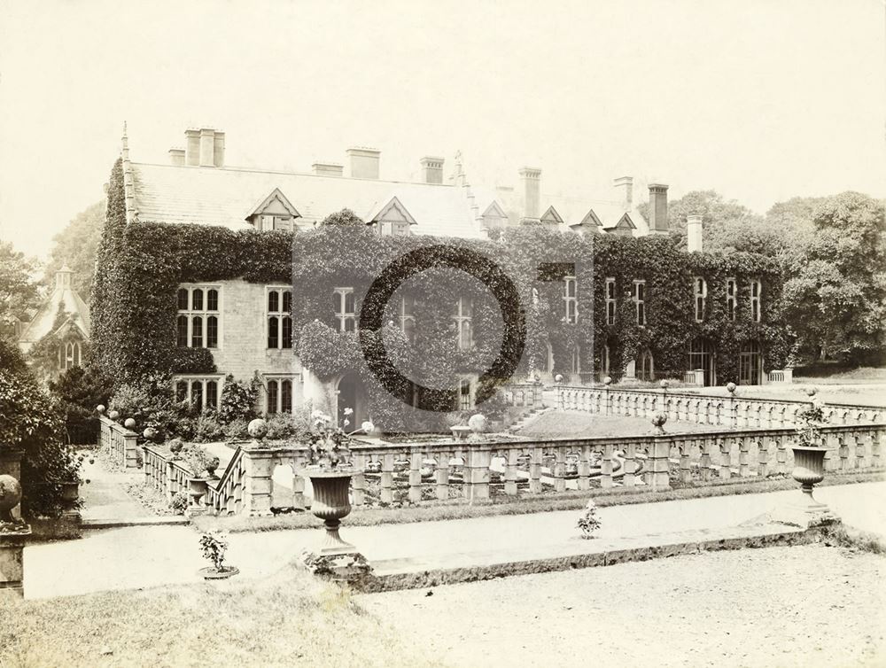 East terrace, Newstead Abbey