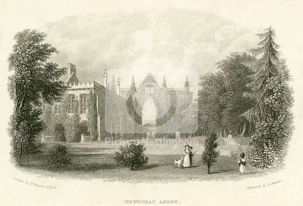 East aspect, Newstead Abbey