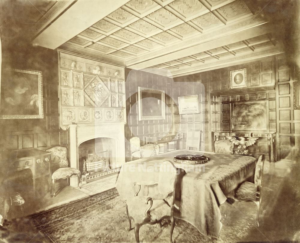 Byron's Dining Room, Newstead Abbey, 1874