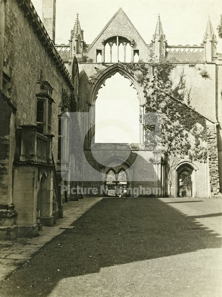 East aspect of Church arch, Newstead Abbey