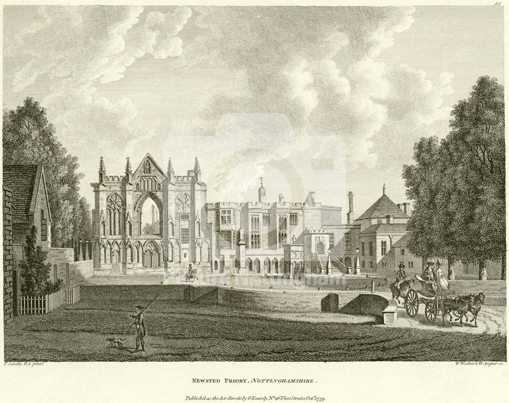 West aspect of Newstead Abbey