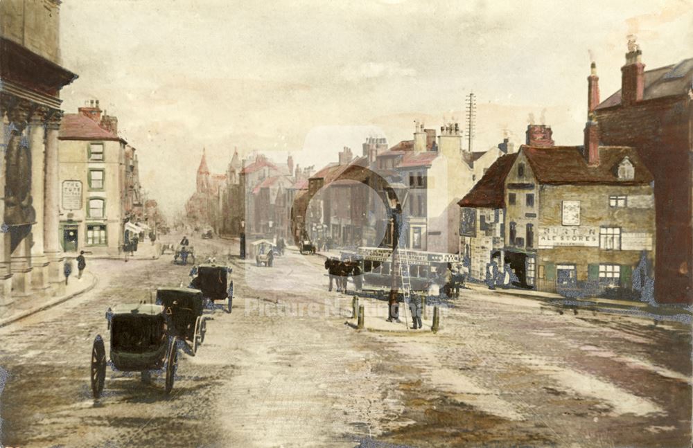 'Parliament Street, Old Nottingham' 1885-6