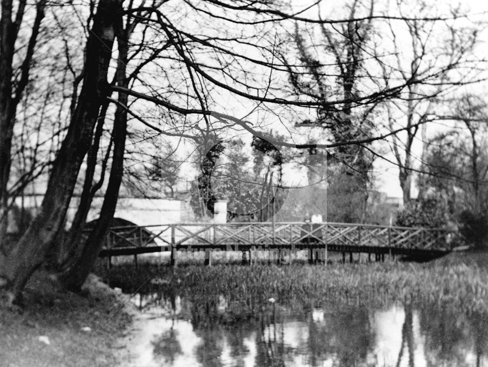 Rustic bridge, Colwick Park