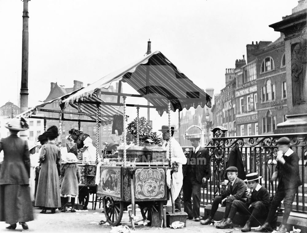 Ice cream sellers, Market Place, Nottingham