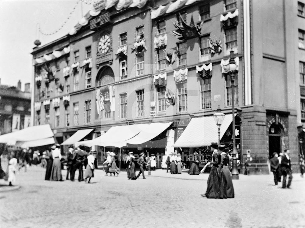 The Exchange, Decorated for the Coronation of King Edward VII in 1902