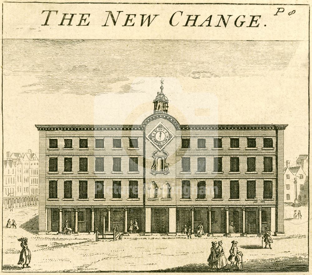 The old Exchange, Market Place, Nottingham, 1751