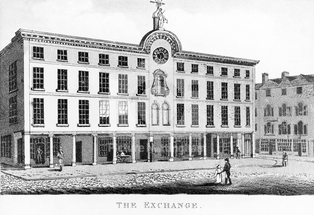 The old Exchange, Market Place, Nottingham 1813