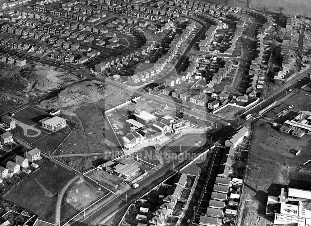 Aerial view of Rise Park Estate