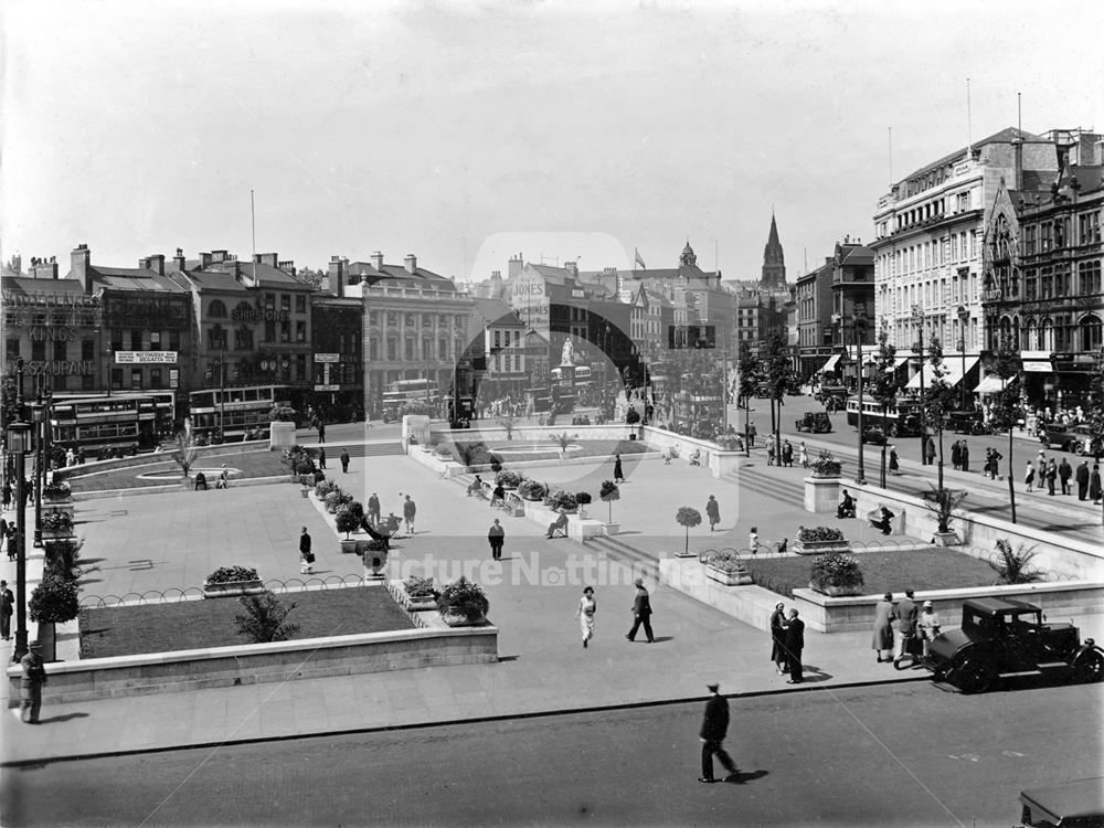 West aspect of Old Market Square from the Council House