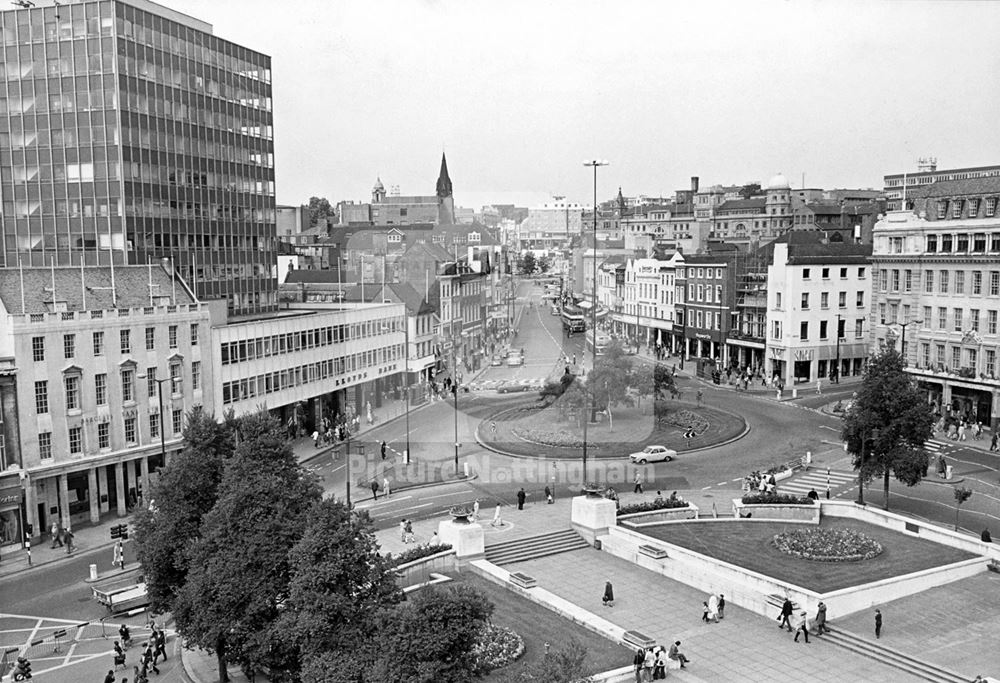 Looking north west from Old Market Square