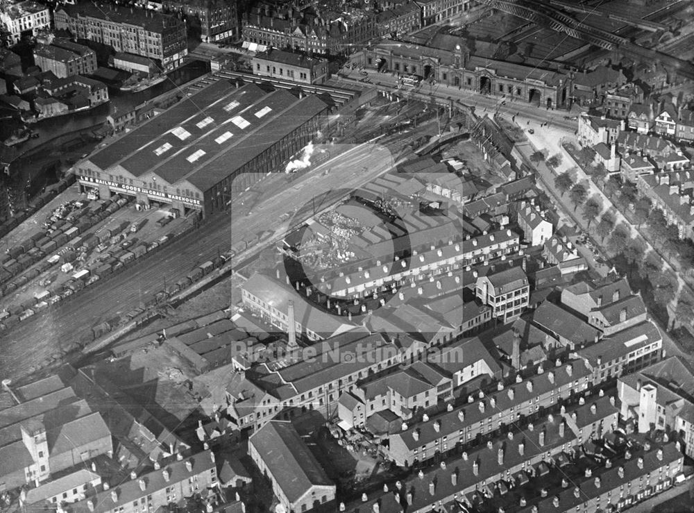 Aerial view of Midland Station, Carrington Street