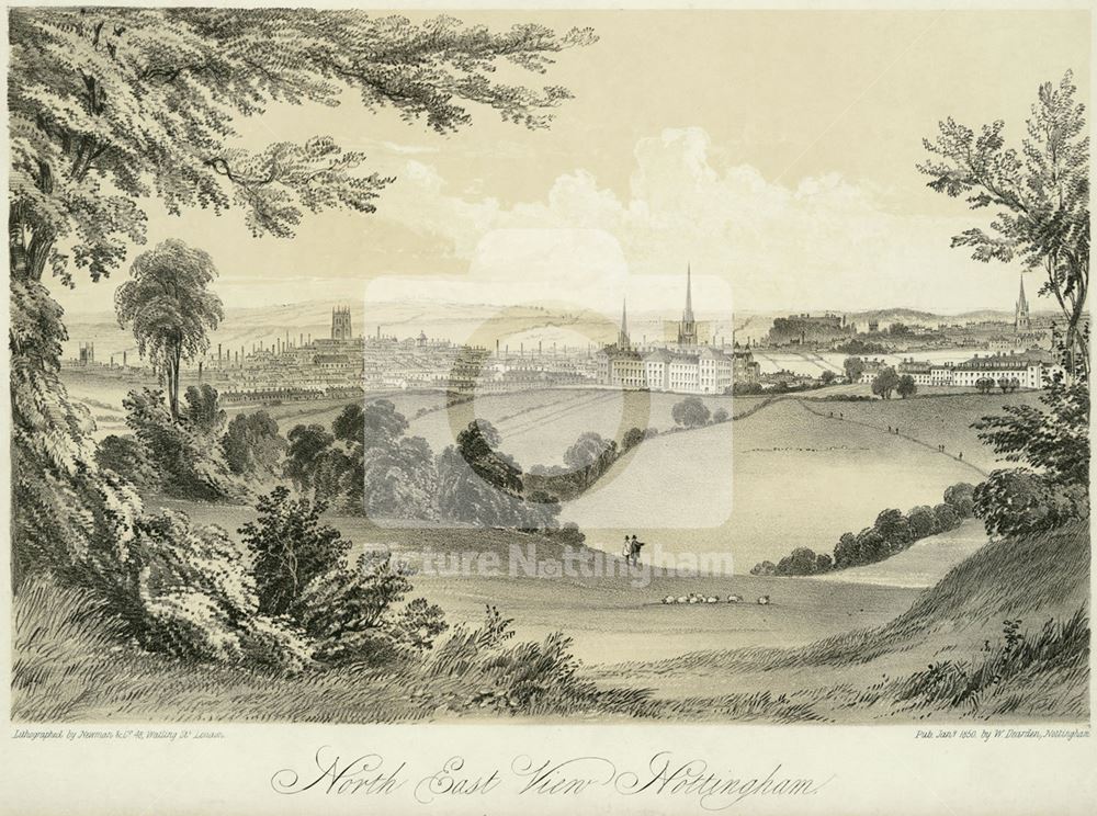 North East view of Nottingham