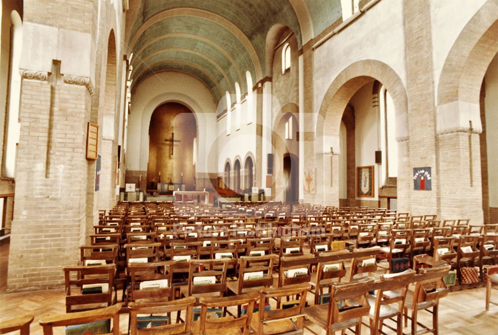 St Martin's Church - nave, looking east.