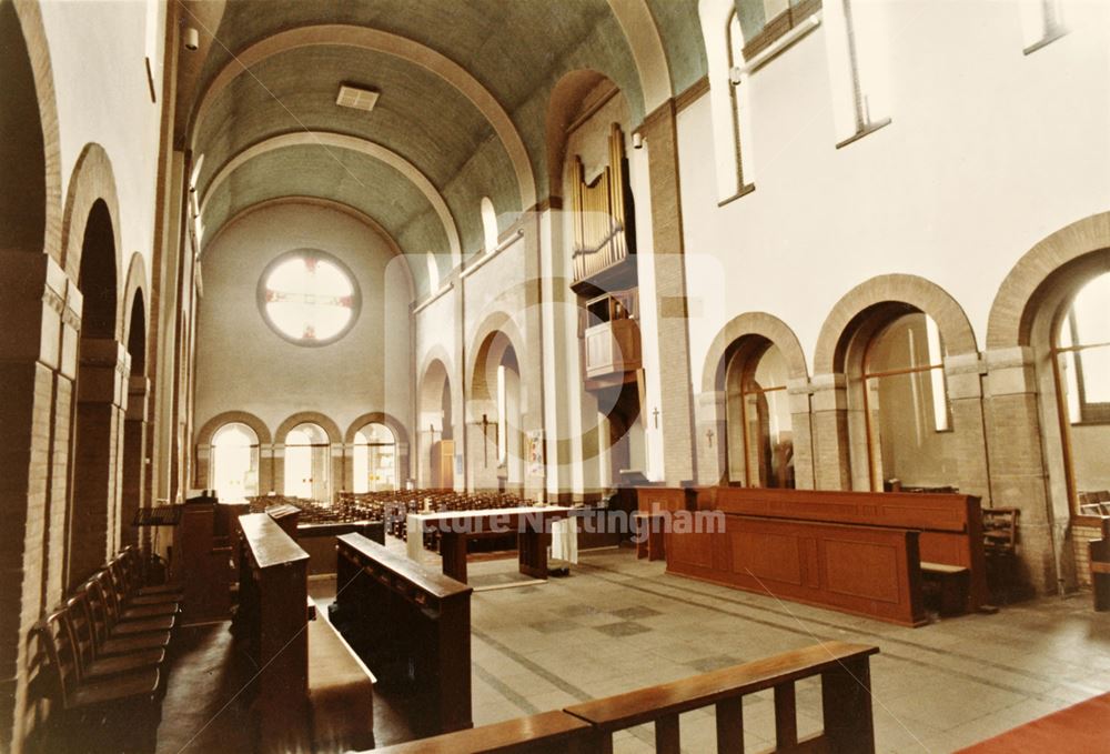 St Martin's Church - looking towards the nave from the chancel.