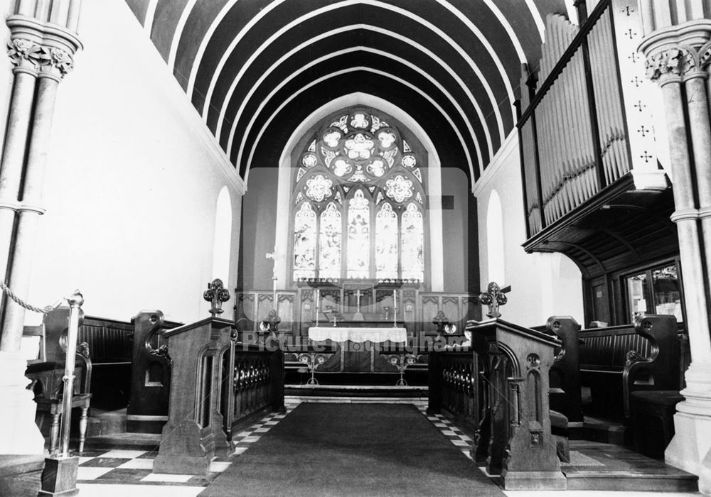 St Peter's Church, Radford - Chancel looking east