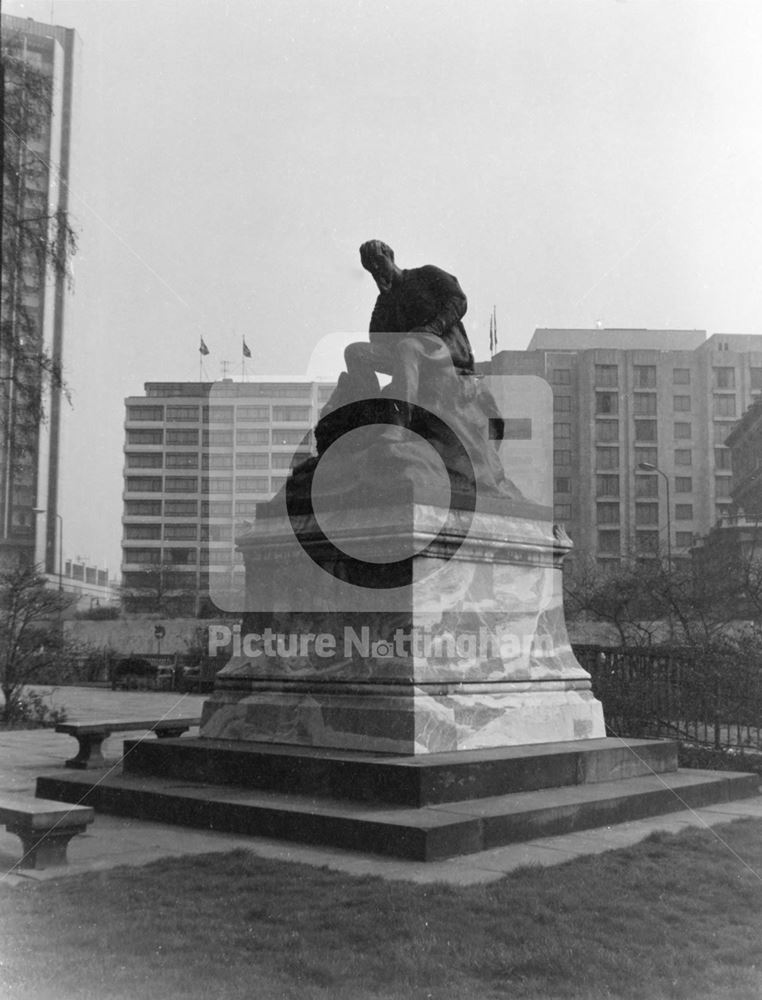 Lord Byron memorial statue, Hyde Park Corner, London, 1972