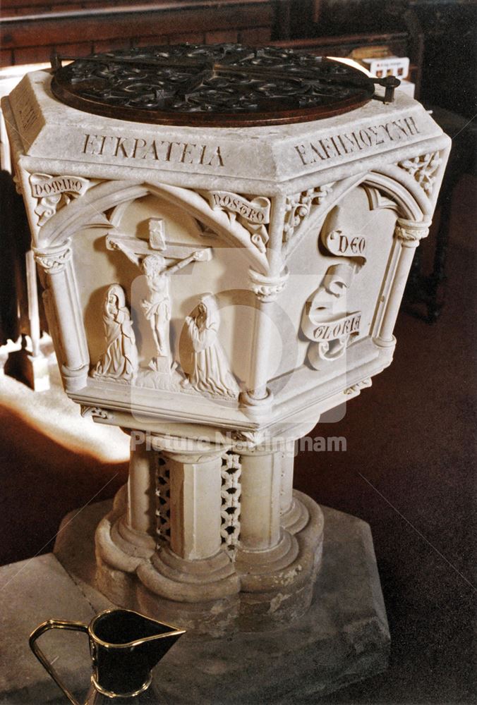 Font, Christ Church, Nuthall Road