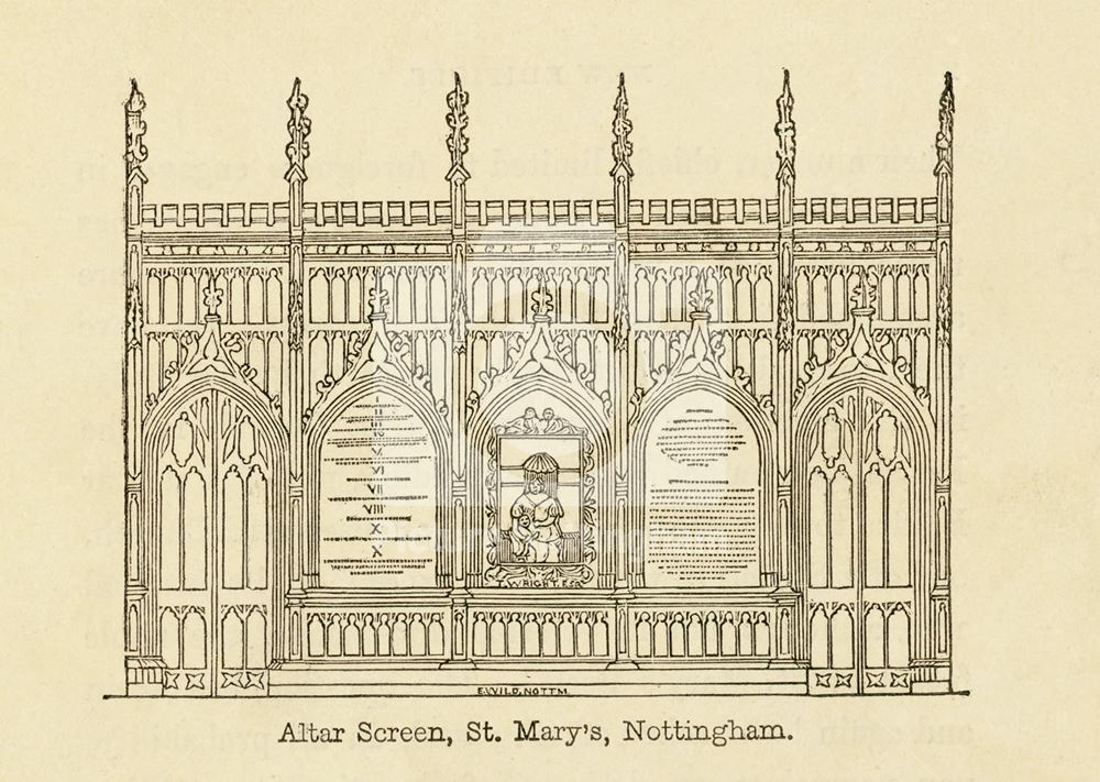 Altar screen, St Mary's Church, High Pavement