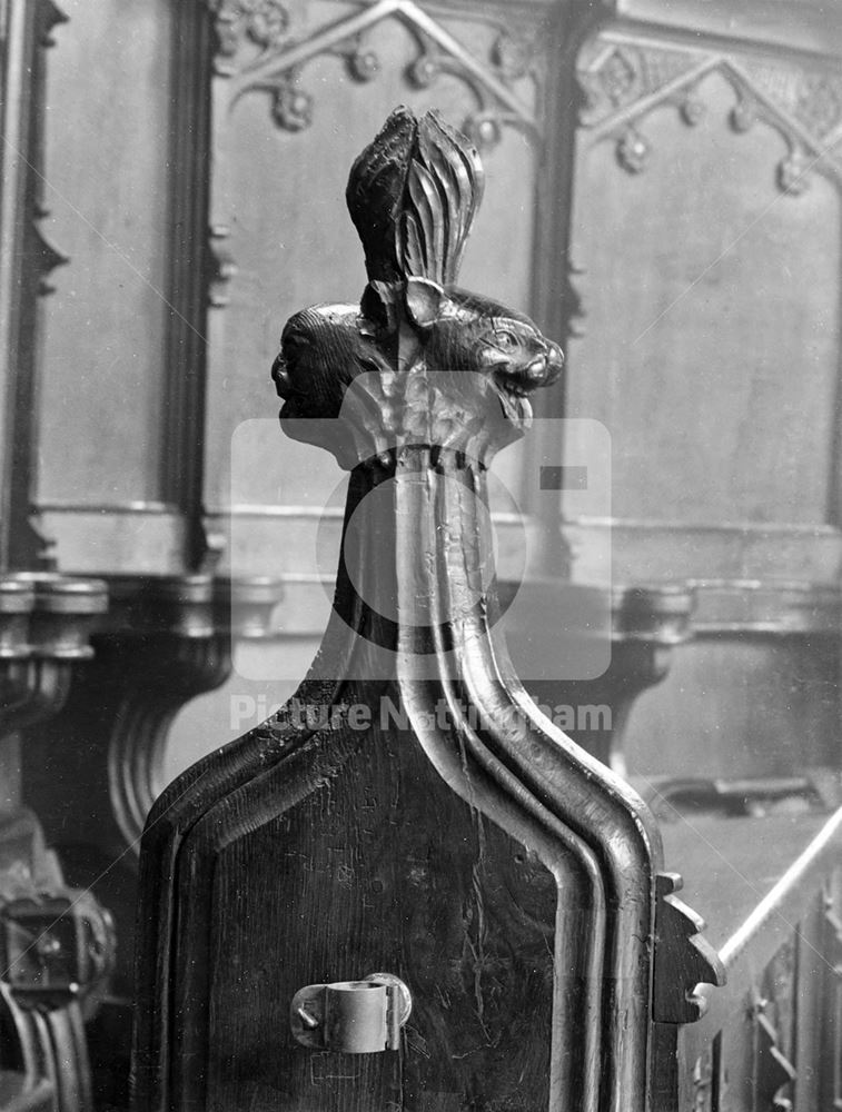 Pew end, St Stephen's Church, Sneinton