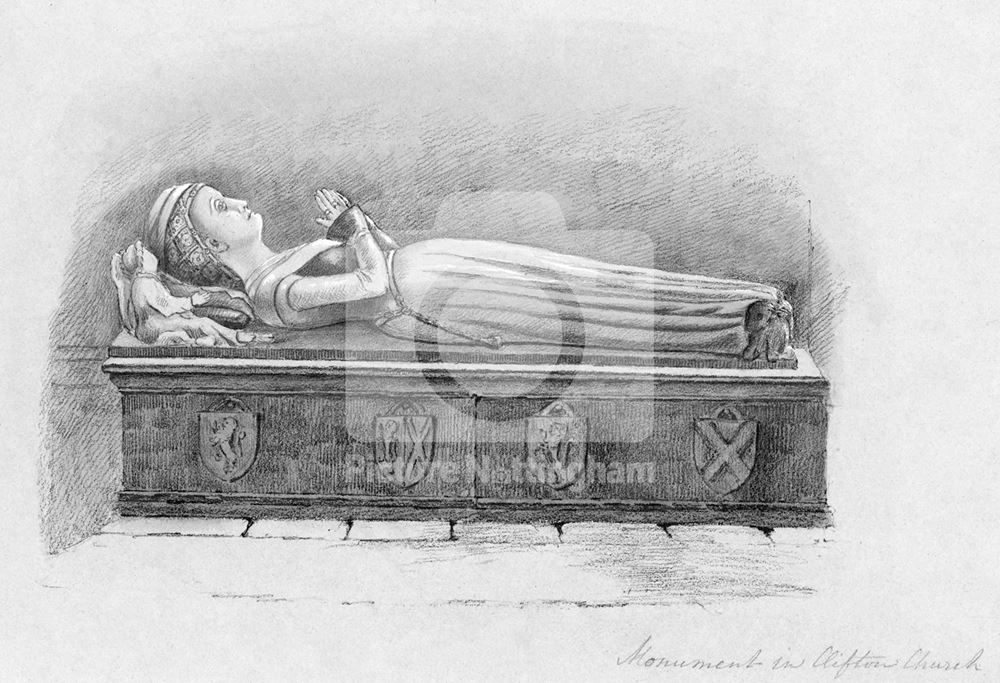 Tomb of Dame Alice, 1st wife of Sir Gervase Clifton