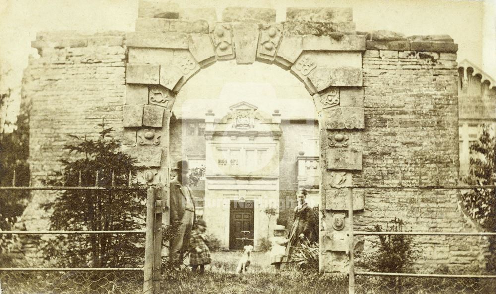 Old gateway, Broxtowe Hall