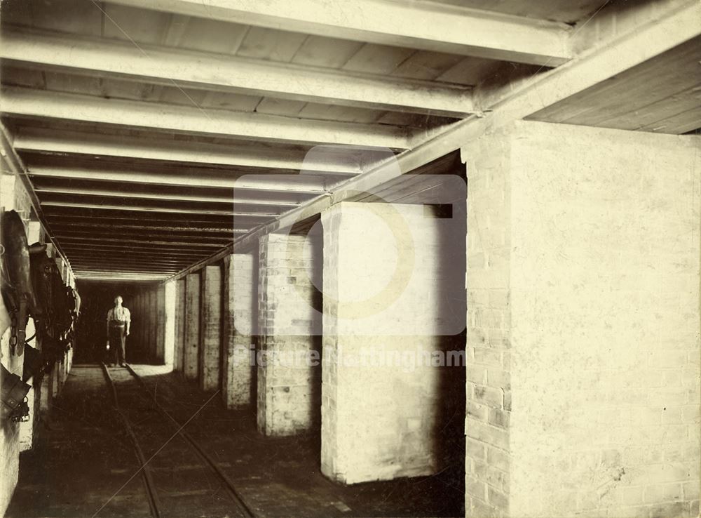 Underground Stables, Clifton Colliery, Nottingham, c 1895