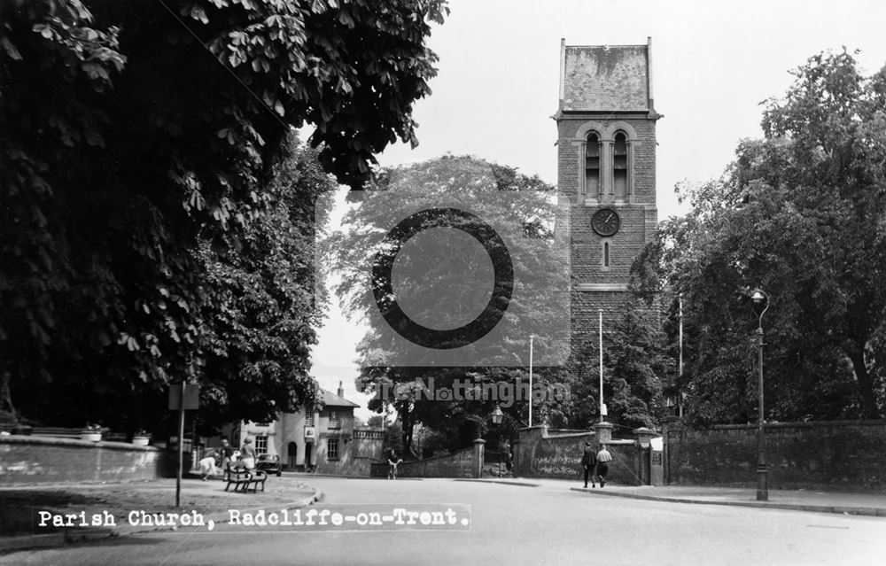 St Mary's Church, Main Road, Radcliffe on Trent, c 1950s