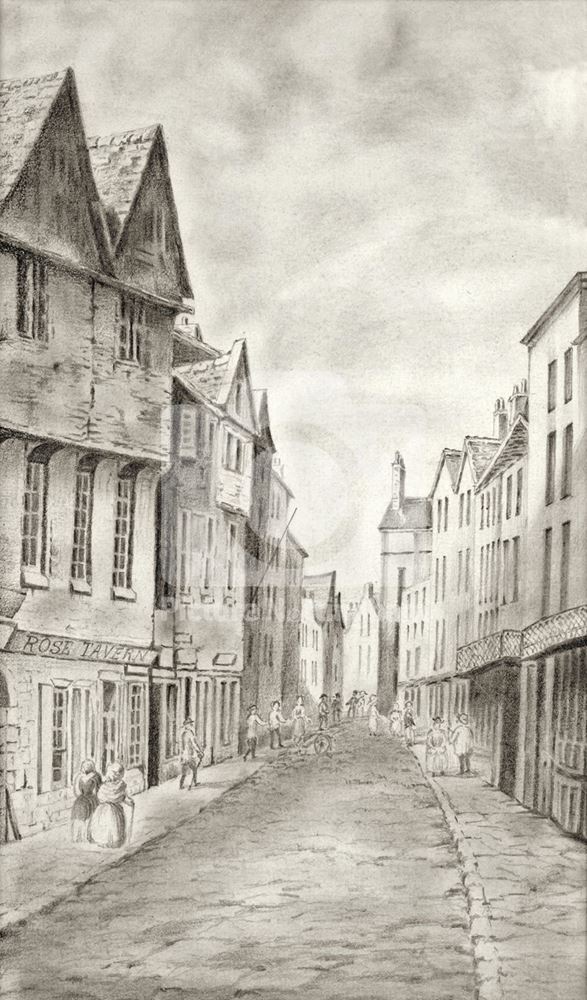 'Old Bridlesmith Gate', Nottingham, c 1819