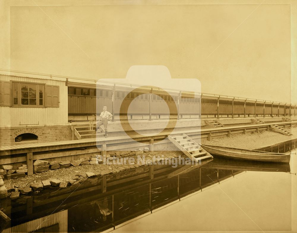 Trent Baths, Victoria Embankment, River Trent, c 1890s